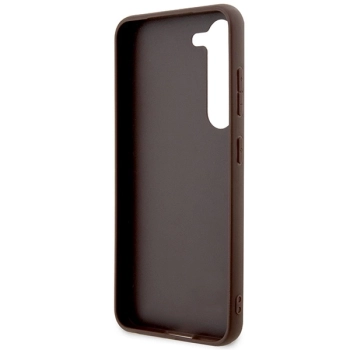 Etui Guess 4G Big Metal Logo na Samsung Galaxy S24 - brązowe