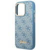 Etui Guess 4G Vintage Gold Logo na iPhone 14 Pro Max - niebieskie
