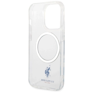 Etui U.S. Polo Assn. MagSafe Collection do iPhone 15 Pro - przezroczyste