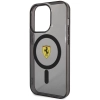 Etui Ferrari Translucent MagSafe na iPhone 14 Pro Max - czarne