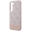 Guess GUHCS23SG4GLPI S23 S911 różowy/pink hard case 4G Stripe Collection