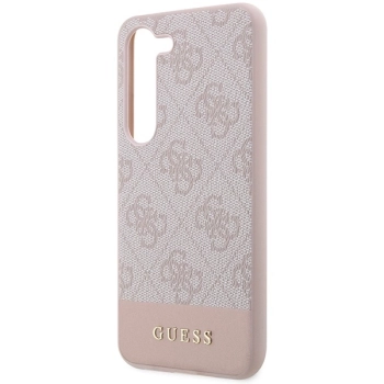 Guess GUHCS23SG4GLPI S23 S911 różowy/pink hard case 4G Stripe Collection