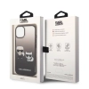 Etui Karl Lagerfeld Gradient Ikonik Karl&Choupette na iPhone 14 Plus - czarne