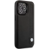 Etui BMW Leather Blue Dots na iPhone 14 Pro - czarne