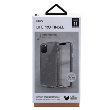 Etui Uniq LifePro Tinsel na iPhone 11 Pro Max - czarne
