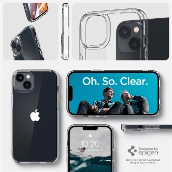 Etui Spigen Ultra Hybrid na iPhone 14 - przezroczyste