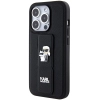 Etui Karl Lagerfeld Gripstand Saffiano Karl&Choupette Pins na iPhone 14 Pro - czarne