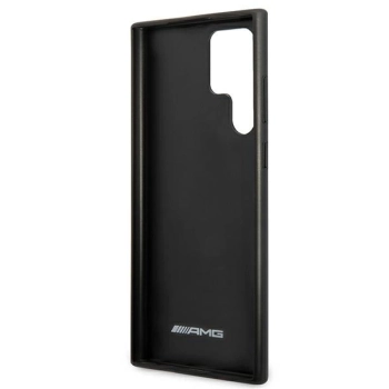 Etui AMG Carbon Stripe&Embossed na Samsung Galaxy S22 Ultra - czarne