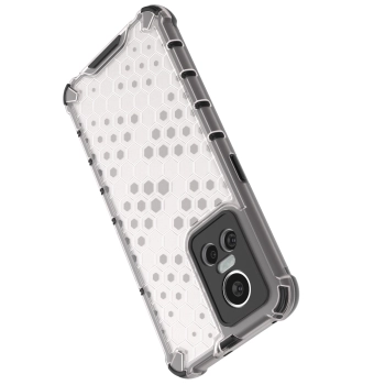 Honeycomb etui pancerny pokrowiec z żelową ramką Realme GT Neo 3 przezroczysty