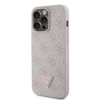 Etui Guess Leather 4G Diamond Triangle do iPhone 15 Pro Max - różowe