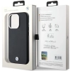 Etui BMW Signature Wrapped Metal MagSafe na iPhone 15 Pro - czarne