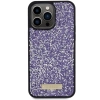 Etui Guess Rhinestone Metal Logo na iPhone 15 Pro Max - różowe