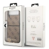 Guess GUHCZF4GF4GBR F721 Z Flip 4 brązowy/brown hard case 4G Charms Collection