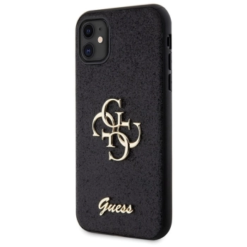 Etui Guess Glitter Script Big 4G na iPhone 11 / Xr - czarne