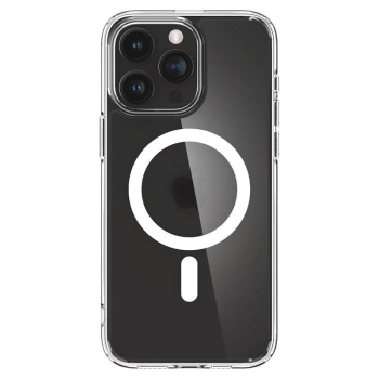 Etui Spigen Ultra Hybrid Mag z MagSafe na iPhone 15 Pro - przezroczysto-matowe