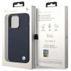 Etui BMW Silicone Metal Logo na iPhone 14 Pro Max - granatowe