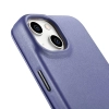 iCarer CE Premium Leather Folio Case skórzane etui iPhone 14 Plus z klapką magnetyczne MagSafe jasnofioletowy (WMI14220715-LP)