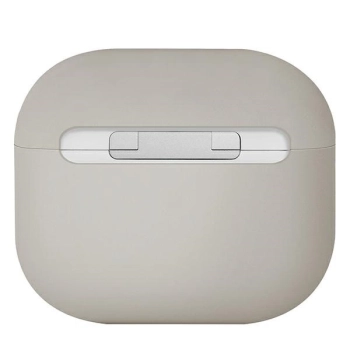 Etui Uniq Lino Silicone na AirPods 3 - beżowe