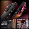Etui Spigen Liquid Air na iPhone 15 Pro - czarny mat