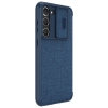Nillkin Qin Cloth Pro Case etui Samsung Galaxy S23+ pokrowiec z klapką osłona na aparat niebieskie