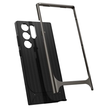 Etui Spigen Neo Hybrid na Samsung Galaxy S23 Ultra - metaliczny szary