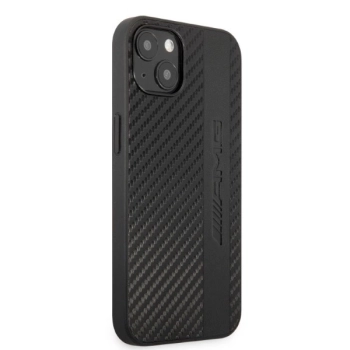 Etui AMG Carbon Stripe&Embossed na iPhone 13 - czarne