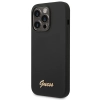 Etui Guess Silicone Vintage Gold Logo na iPhone 14 Pro Max - czarne