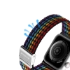 Dux Ducis Strap (Mixture II Version) pasek Apple Watch SE, 9, 8, 7, 6, 5, 4, 3, 2, 1 (41, 40, 38 mm) pleciona opaska bransoleta dark stripes