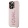 Etui Karl Lagerfeld 3D Rubber Glitter Logo na iPhone 15 Pro Max - różowe