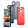 Elastyczne etui wzór karbon do iPhone 15 Pro Carbon Case - niebieskie