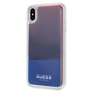 Etui Guess California Glow in the dark na iPhone Xs Max - czerwone