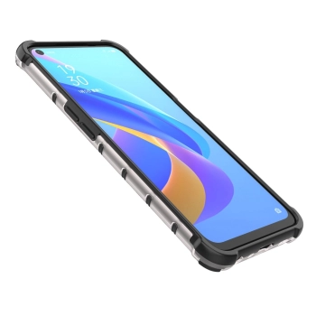 Honeycomb etui pancerny pokrowiec z żelową ramką Oppo A76 / Oppo A36 / Realme 9i czarny
