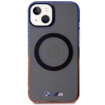 Etui BMW Gradient Bumper MagSafe na iPhone 14 - szare