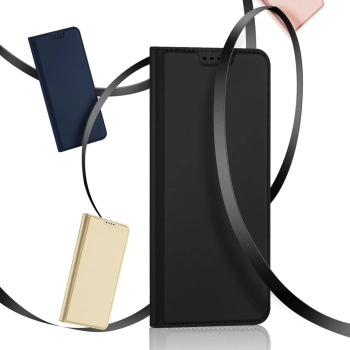 Dux Ducis Skin Pro etui Xiaomi Poco C40 pokrowiec z klapką portfel na kartę podstawka czarne