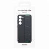 Samsung Silicone Grip Cover etui Samsung Galaxy S23 silikonowy pokrowiec z paskiem na rękę czarne (EF-GS911TBEGWW)