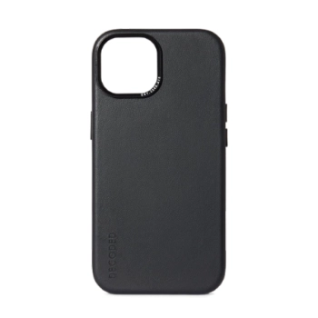 Etui Decoded Leather Case skórzane z MagSafe do iPhone 15 Plus - czarne
