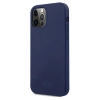 Etui Mini Morris Silicone Tone On Tone na iPhone 12 / iPhone 12 Pro - granatowe
