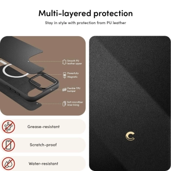 Etui Spigen Cyrill Classic Charm Mag z MagSafe na iPhone 15 Pro Max - czarne