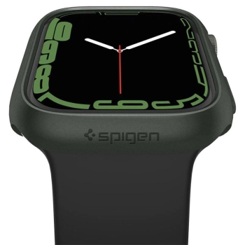 Etui Spigen Thin Fit na Apple Watch 7 / 8 (45 mm) - ciemnozielone