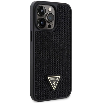 Etui Guess Rhinestone Triangle na iPhone 14 Pro Max - czarne