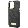 Etui Guess 4G Logo Plate MagSafe na iPhone 14 Pro Max - czarne