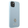 Etui Guess Saffiano 4G Small Metal Logo na iPhone 13 - niebieskie
