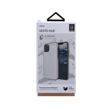 Etui UNIQ Vesto Hue na iPhone 11 Pro - przezroczysto-srebrne