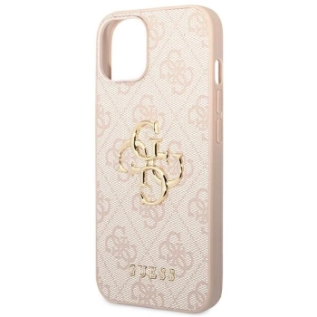 Etui Guess 4G Big Metal Logo na iPhone 14 - różowe
