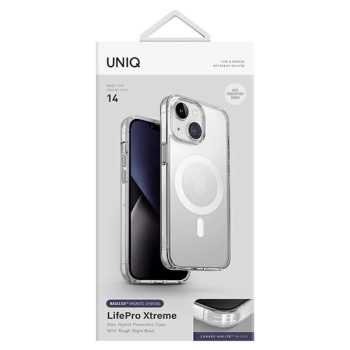Etui Uniq LifePro Xtreme Magclick Charging na iPhone 14 - przezroczyste