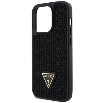 Etui Guess Rhinestone Triangle na iPhone 14 Pro - czarne