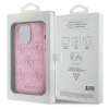 Etui Guess Leather 4G Stamped na iPhone 15 Pro - różowe