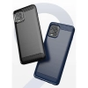 Carbon Case elastyczne etui pokrowiec Motorola Moto G100 / Edge S czarny