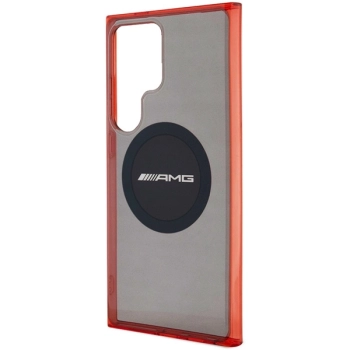 Etui AMG Transparent Bicolor MagSafe na Samsung Galaxy S24 Ultra - czarne