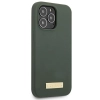 Etui Guess Silicone Logo Plate MagSafe na iPhone 13 Pro / iPhone 13 - zielone
